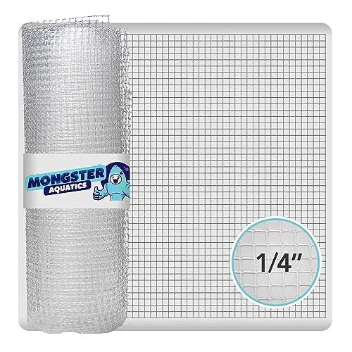 Clear Mesh Netting Material - 4X5 - Plastic Mesh Screen Netting for Fish Aquar