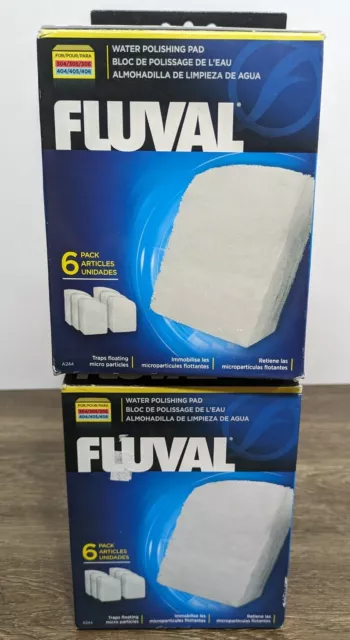 2 Boxes - Fluvial 6 Packs 304 305 306 404 405 406 Water Polishing Pad Filter