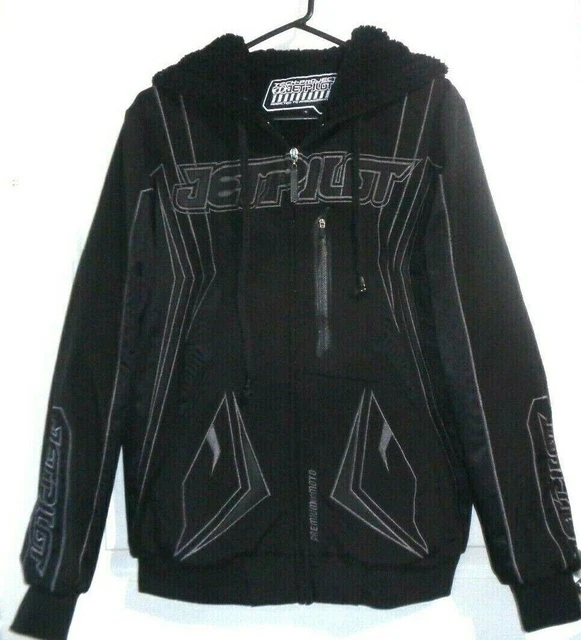Jet Pilot Mens Size Small Black Hoodie Built In Waterproof Headphones