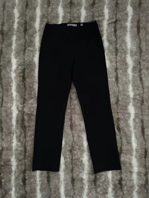 Vince Black Front Seam Ponte Stretch Cotton Blend Leggings Pants Size XS