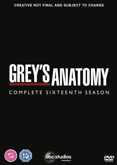 Grey's Anatomy: Complete Sixteenth Season (DVD) Ellen Pompeo Chandra Wilson