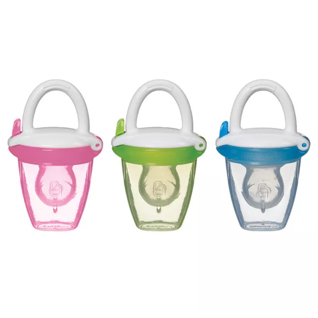 MUNCHKIN SILICONE & MESH BABY FRESH FOOD FEEDER - 4m+ - Multi Colour Choice-NEW- 2