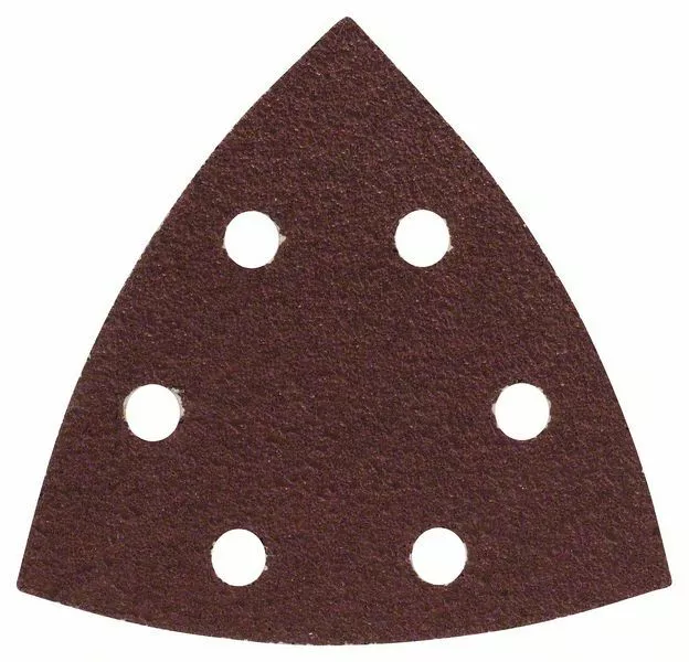 25x Bosch Hoja de Lija para Lijadora Triangular, 93MM, 60 , 6 Agujeros