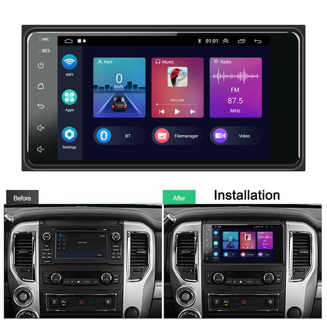 7" HD 2DIN 1GB+16GB Car Radio Stereo MP5 Head Unit Carplay Android 11 Wifi GPS