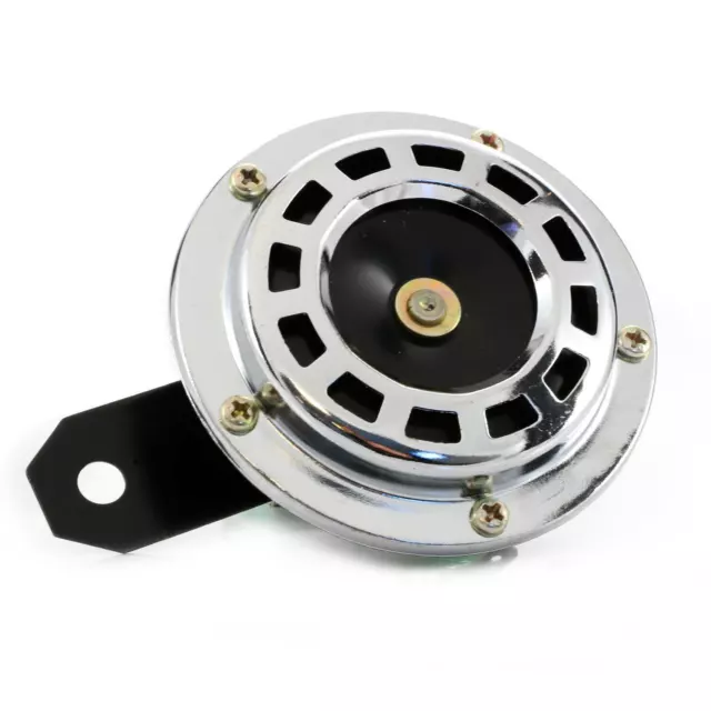 #12V Bicicleta Disco 90MM Claxon Cromado Amplificador para Chopper Moto