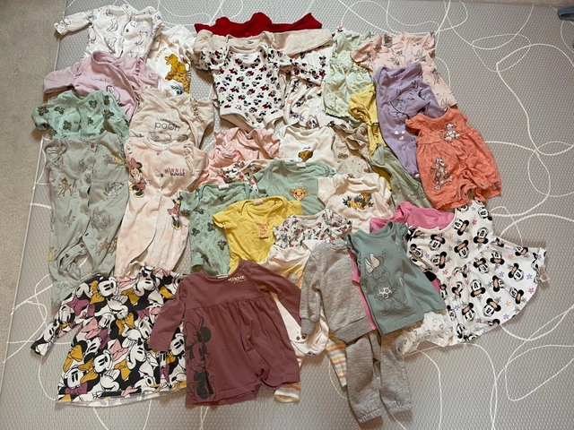 33 x pieces Baby Girl Disney Clothes Bundle! Sizes 0-3 months, VGC!