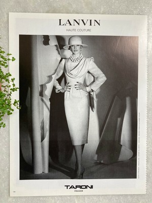 Publicité Lanvin haute couture advertising 1990 été advert Linda Evangelista 