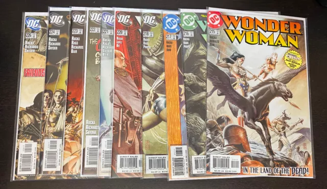 WONDER WOMAN (DC Comics) -- #215 216 217 218 220 221 222 223 224 226 -- JG Jones