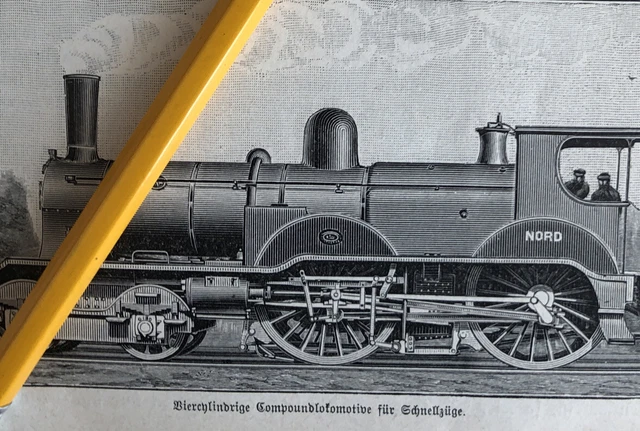 COMPOUND LOCOMOTIVE 1897 steam locomotive train steam engine express ...