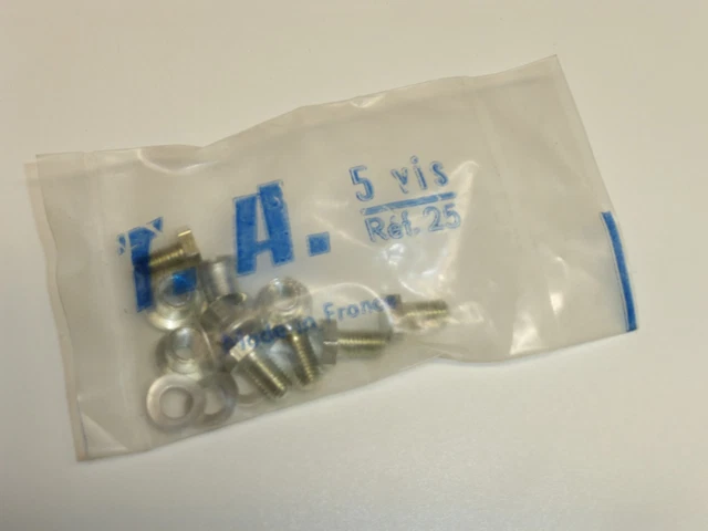 Vintage TA - Ref 25 - "Single" Chainring Nuts, Bolts, and Washers - "NOS"