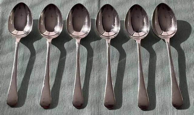 Vintage Set Of 6 RYALS Dessert Spoons Silver Plate Super EPNS A1 - Cutlery Set