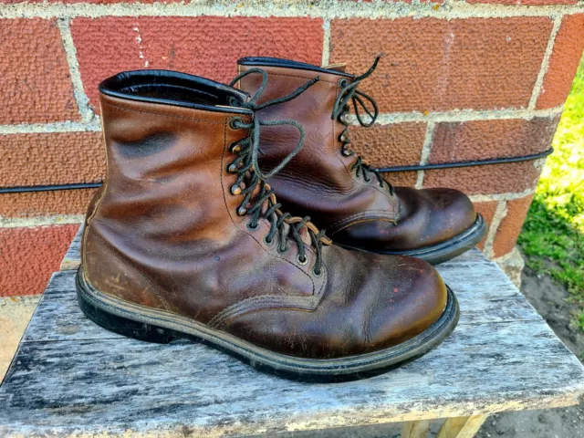 RED WING 953 Brown Leather SuperSole Lace Up Work Boots Men Size 13 D ...
