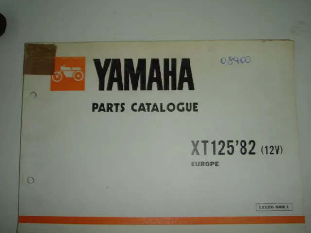 YAMAHA XT125 Parts Catalogue