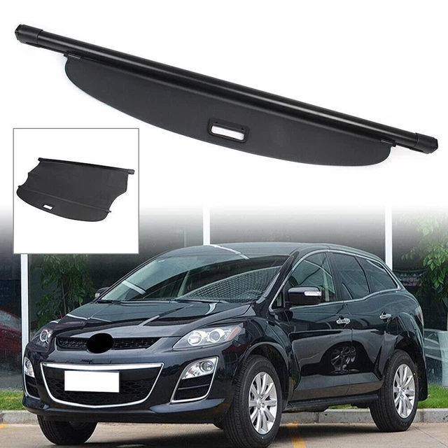 Black Car Rear Trunk Cargo Cover Security Shield Shade Fit Mazda CX-7 2008-2016