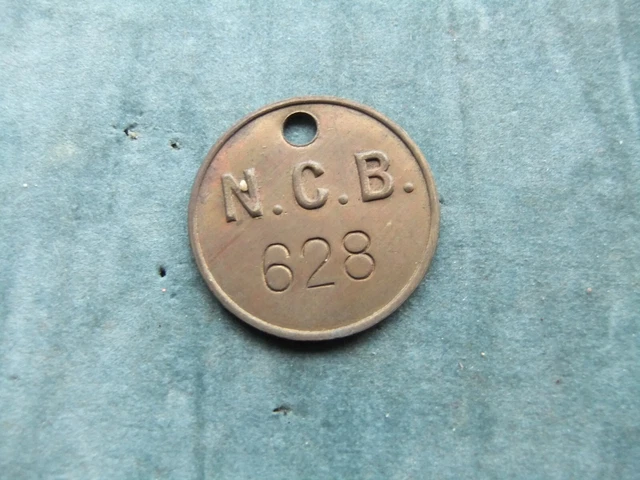 NCB National Coal Board Pit Colliery Check 628 Tool Token mine miner