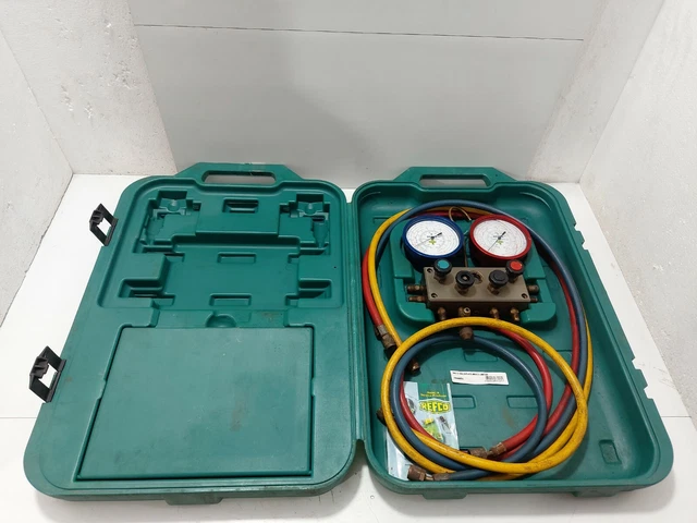 REFCO M4-3-DÉLUXE-DS-MULTI MANIFOLD 4 Voies Avec Tuyaux De Recharge ...