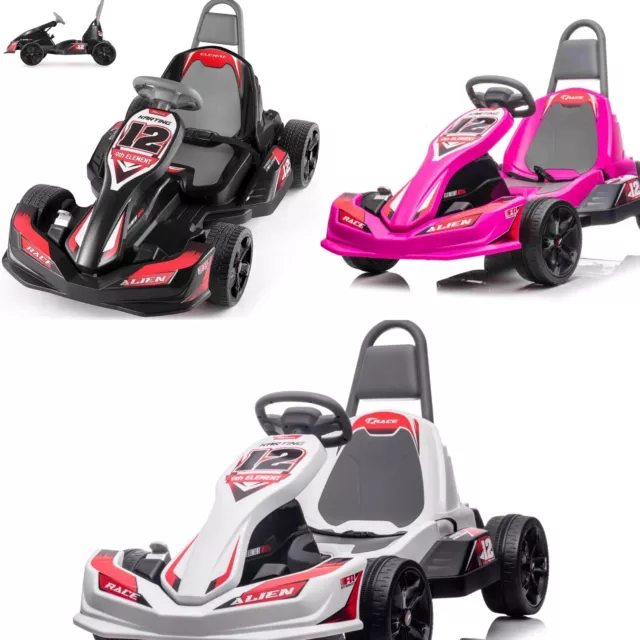 New Predatour 12V Electric Kids Ride on Go Kart with Parent Remote - EVA Wheels