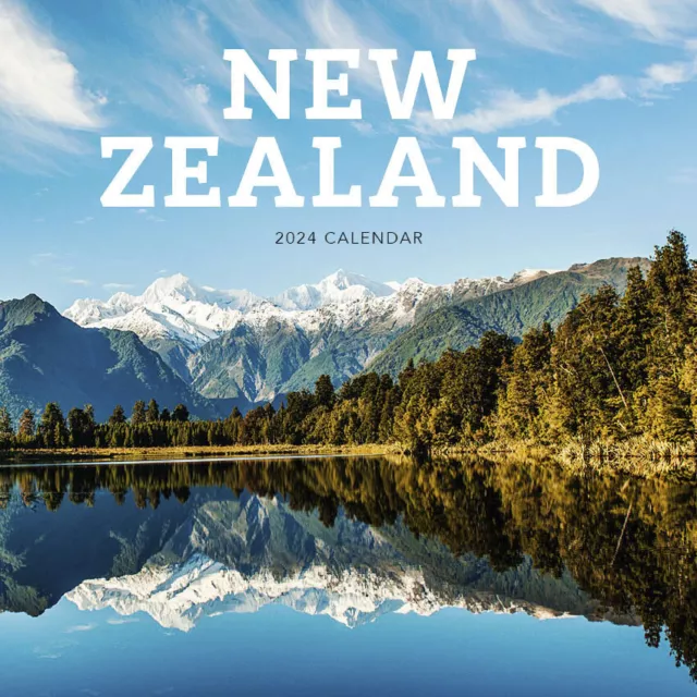 2024 Calendar New Zealand Square Wall by Paper Pocket 30cm x 30cm