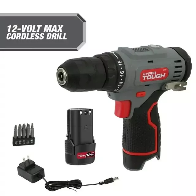 Hyper Tough Aq76018g 20V 3/8 Cordless Drill