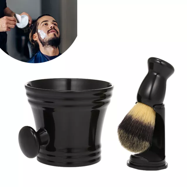 Men's Shaving Kit Wet Shaving Brush Holder Stand Soap Bowl Hair Beard Brush AU