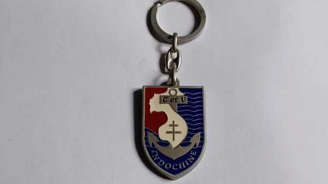 porte clés militaire C ET V  INDOCHINE  AFN - OPEX  EN NORMANDIE