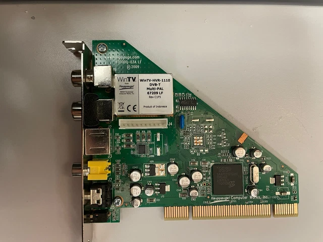 Hauppauge Wintv-Hvr1110 Lf Rev B4B4 Dvb-T Multi-Pal Pci Tv Card 67209 Lf