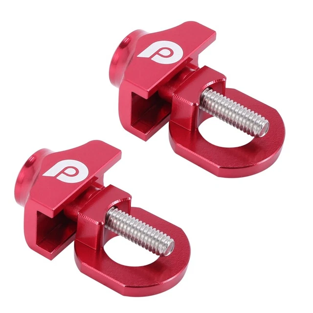 2X Bike Chain Tensioner Adjuster Aluminum Alloy Bicycle Fastener Bolt SingleO3R1