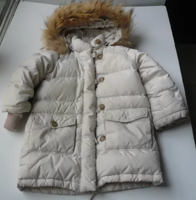 BONPOINT Doudoune manteau longue Rose pale 3 ANS