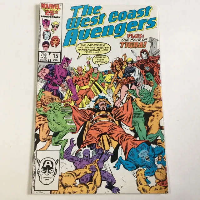 The West Coast Avengers #15 1986 Copper Age Marvel Comics GD/FN 1st series