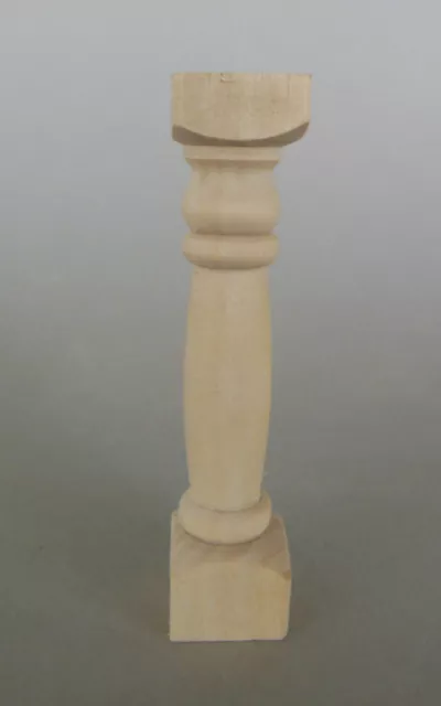 Säule aus Holz gedrechselt 9 cm hoch Krippenbau Krippenzubehör Verarbeitung