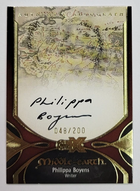 2022 Cryptozoic CZX Middle Earth Autograph PHILIPPA BOYENS Auto 48/200 PB