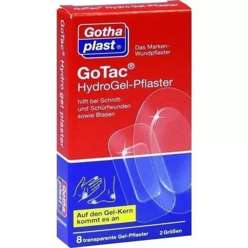 GOTAC HydroGel-Pflaster 2 Größen 8 St