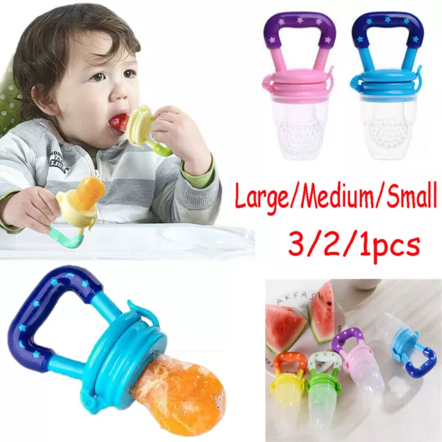 Baby Dummy Feeding Nibbles Weaning Nutrition Pacifier Fresh Fruit Food Feeder