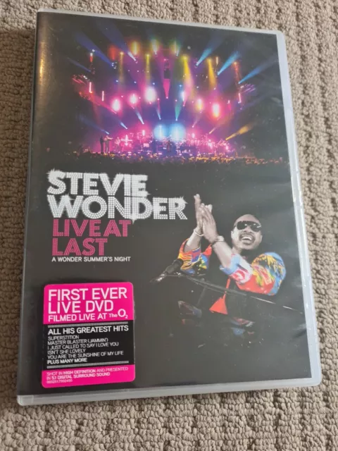 LIVE　Music　DVD　AU　at　Last　Region　PicClick　Disc　$9.95　STEVIE　WONDER: