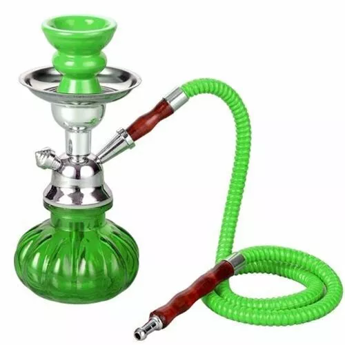 NARGHILE' HOOKAH Cm 25 + 20 Carboncini Golden River e Omaggio