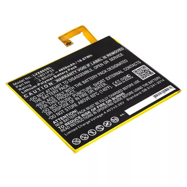 Batterie tablette pour Lenovo Smart Tab M10 TB-X605F 4850mAh