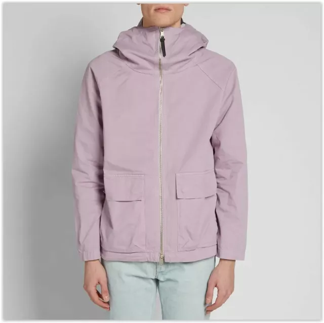 ALBAM PARKA COAT Hooded Zip Sport Jacket Men s Navy Blue Size