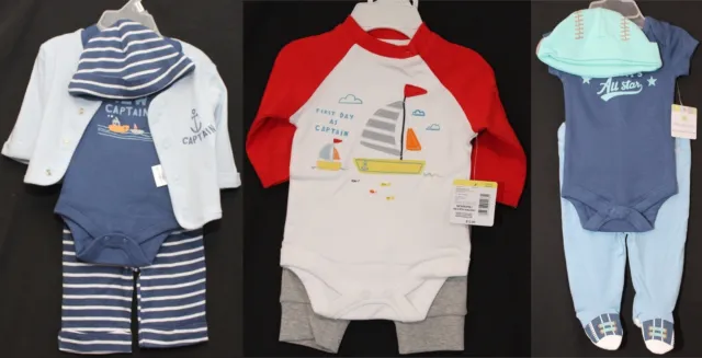 3 x Baby Boy's Outfits/Sets Bundle - New With Tags - Sizes Newborn - 12 Months
