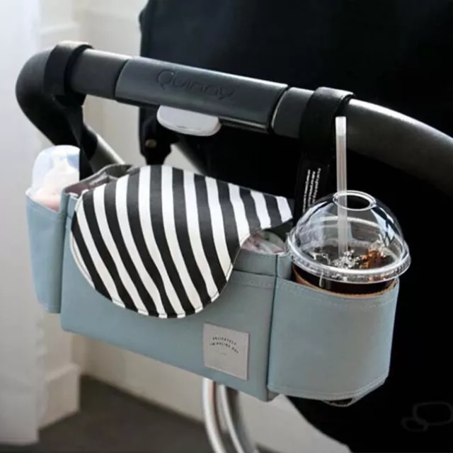 1X Universal Baby TrolleyStorage Bolso Cochecito Carro PramBuggy Organizador-hf