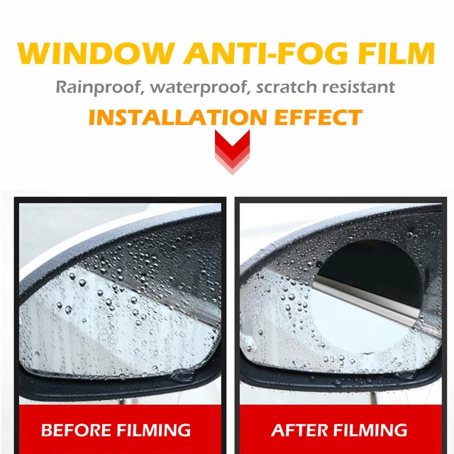 6pcs/set Car Auto Side Mirror Window Anti Fog Film Anti Glare Protective Films f 8