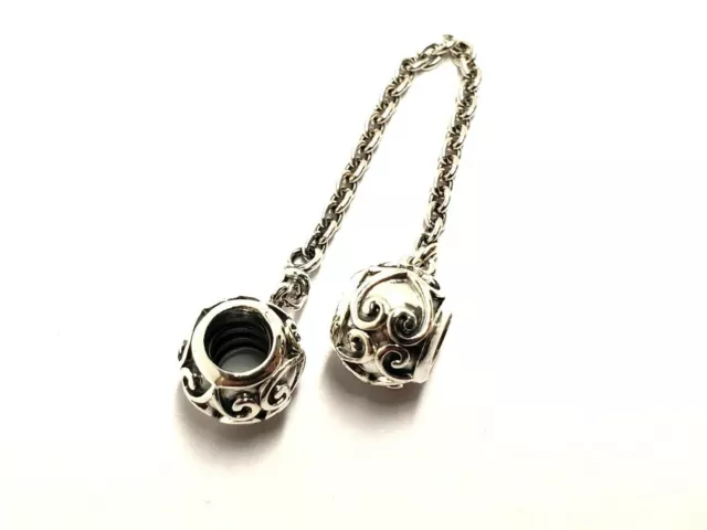 AUTHENTIC PANDORA ENCHANTED Heart Safety Chain 925 ALE Charm 797036 Retired 33.95 PicClick