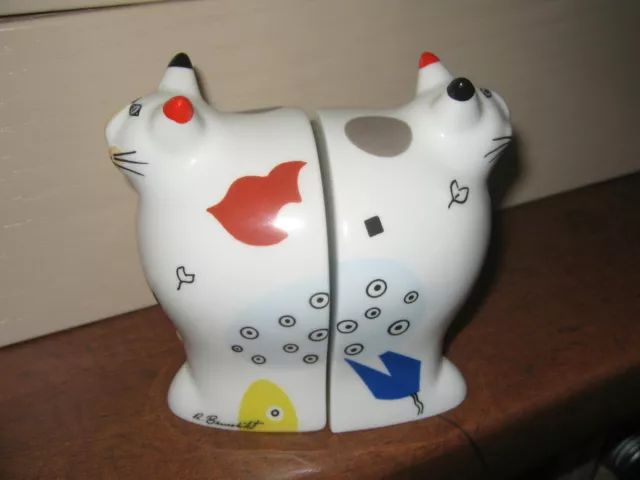 Villeroy & Boch  Katze Salz-& Pfefferstreuer Animal Park R. Benedikt !!! Top !!!