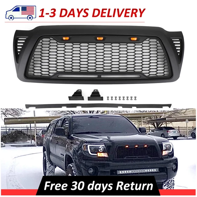 FRONT GRILLE BUMPER Hood Mesh Grill Fits 20052011 Toyota w/ LED