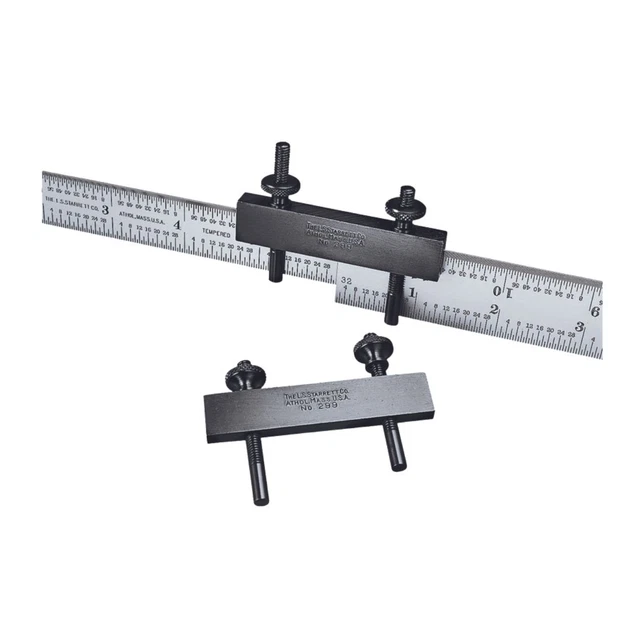 Starrett Steel Rule Clamps, hold rules of the same or different widths - 299