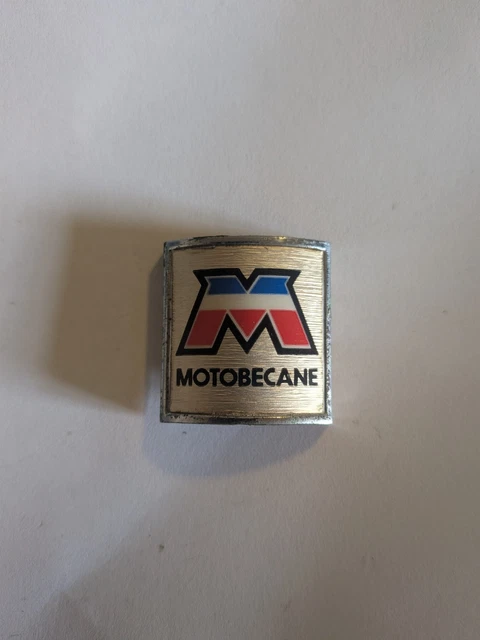 Badge De Tête De Fourche Motobécane Vintage – Aluminium, Fabriqué En France