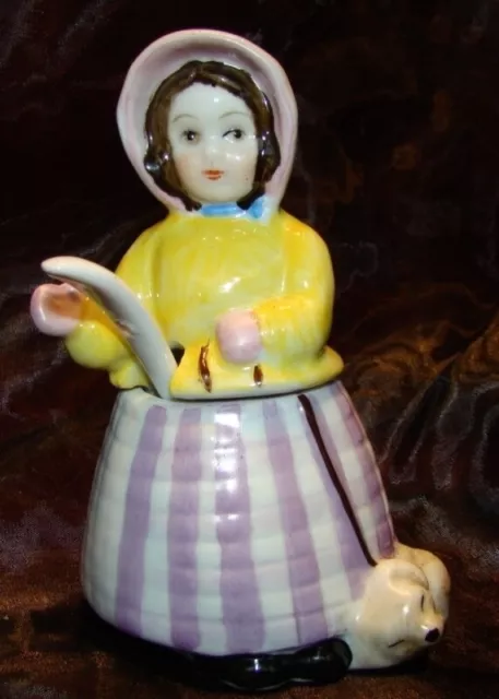 Art Nouveau Style Mustard pot Figurine Cat Farm Art Deco-German Style Porcelain