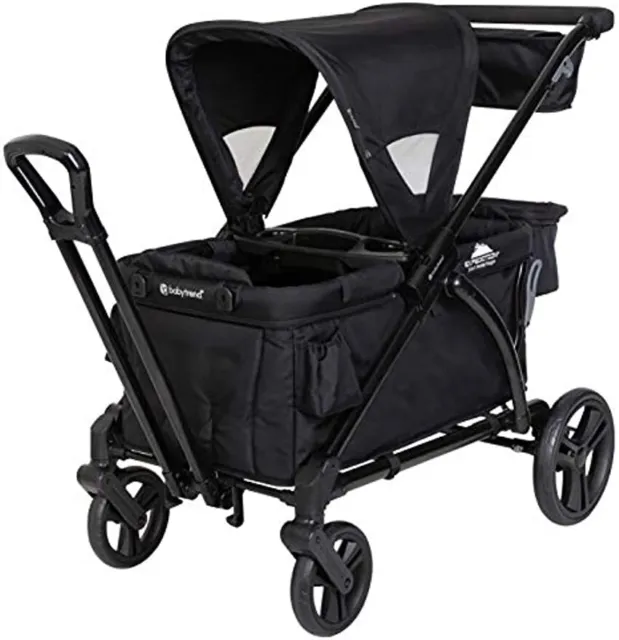 Baby Trend Expedition 2-in-1 Stroller Wagon PLUS, Ultra Black New!