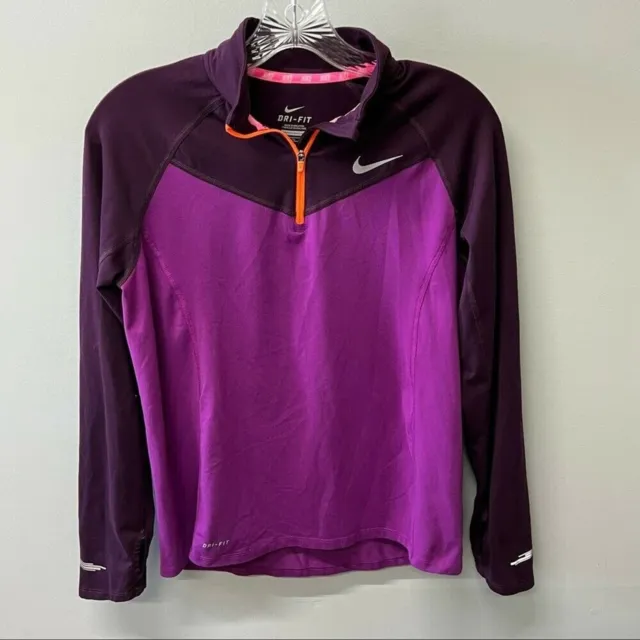 Nike dri fit 1/4 zip long sleeve pullover jacket girls youth xl