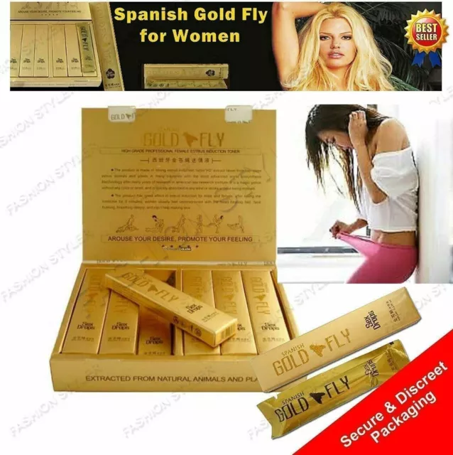 Gold Fly Drop para mujeres y niñas (5 ml cada una) - Paquete de 6