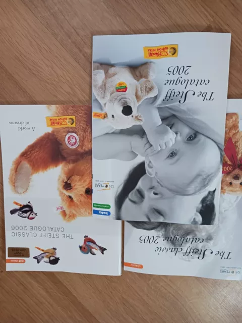 Three Steiff Bear Catalogues 2005 &2006.